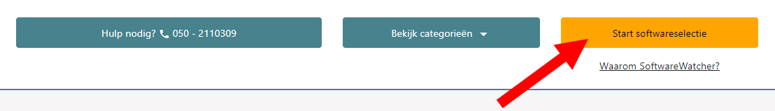 Softwareselectie tool op andere pagina's